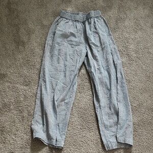 Striped Searsucker Blue and White Pants